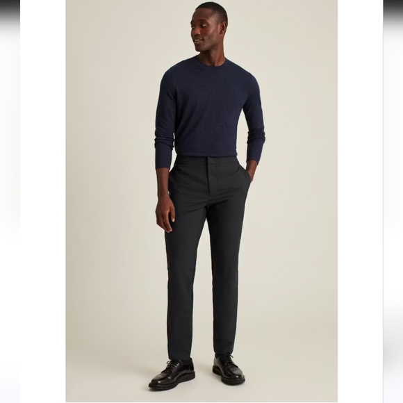 Bonobos E Waist Italian Stretch Wool Dress Pants Black Size 38/32